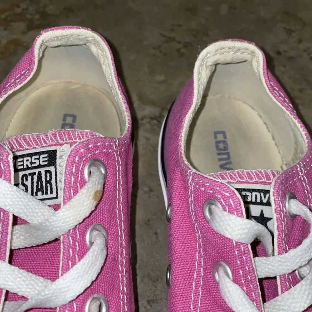 Converse All Star Pink Low Top Sneaker Shoes Unisex Youth Size 3
